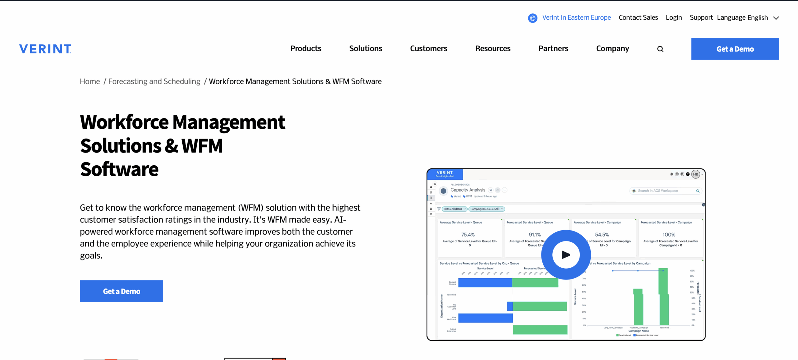 Verint Screenshot